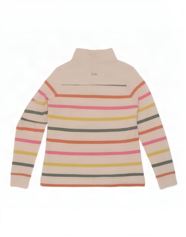 Joules Γυναικεία φούτερ με λαιμόκοψη Jumper UK 10 Small White ριγέ