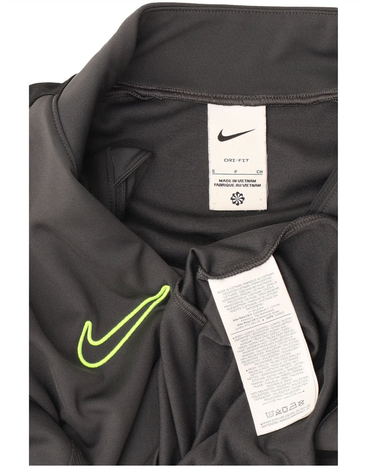 Ανδρική φόρμα Nike Dri Fit με φερμουάρ πουλόβερ στο επάνω μέρος, μικρό γκρι χρώμα