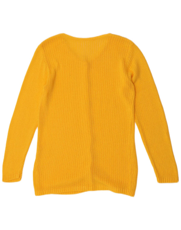 Γυναικείο πουλόβερ με ζακέτα VINTAGE UK 14 Medium Yellow