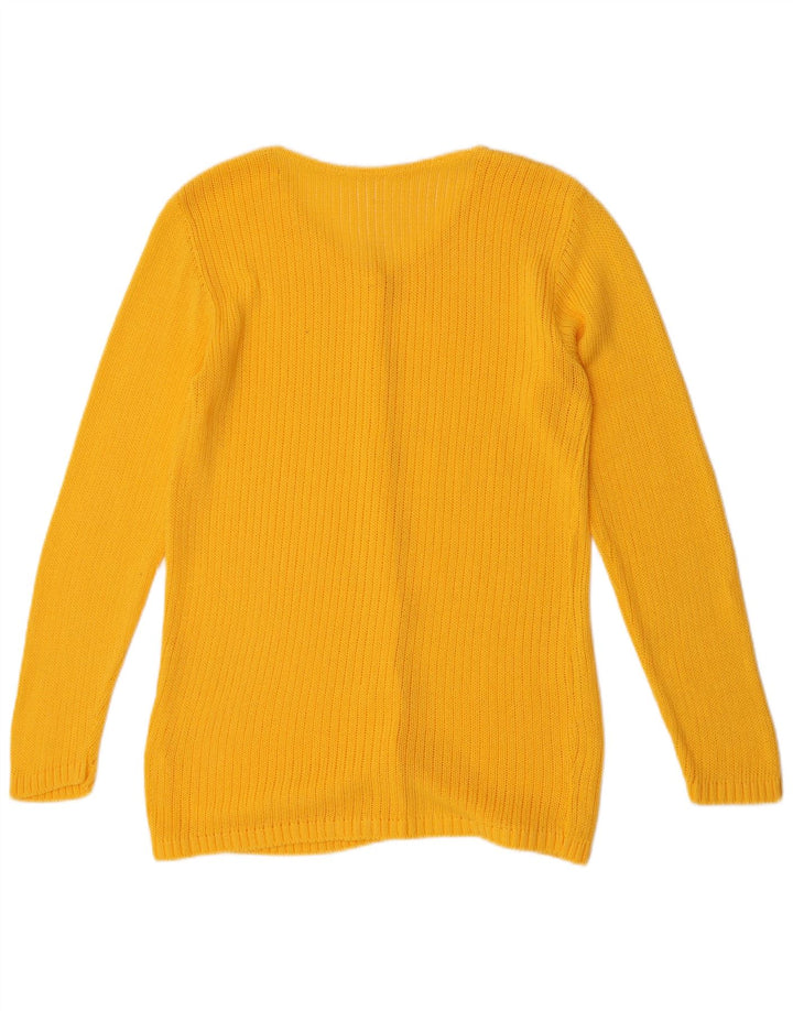 Γυναικείο πουλόβερ με ζακέτα VINTAGE UK 14 Medium Yellow