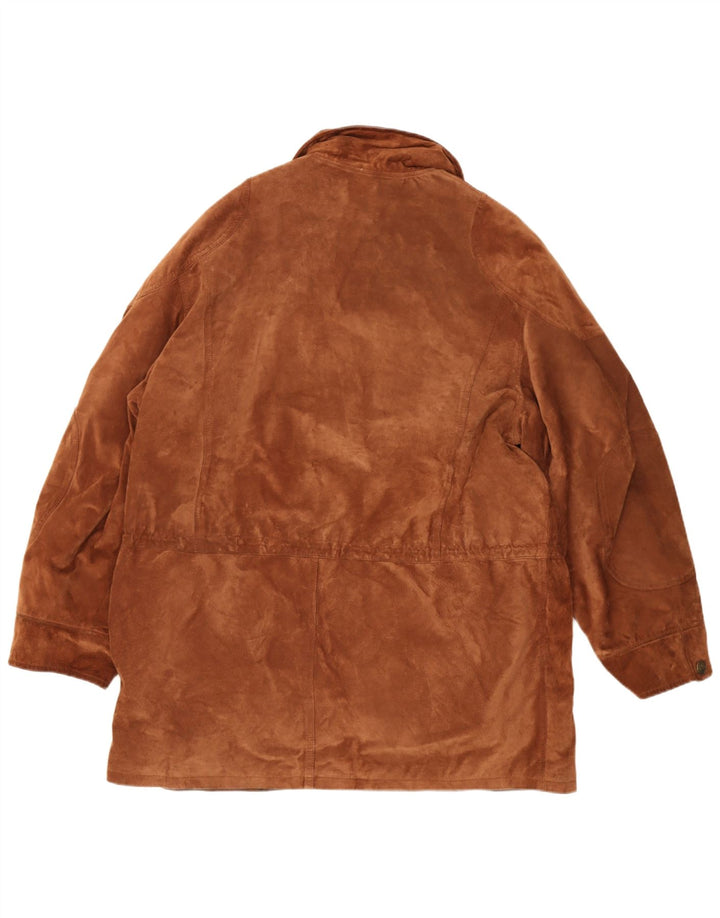Vintage Ανδρικό Suede Πανωφόρι UK 40 Large Brown