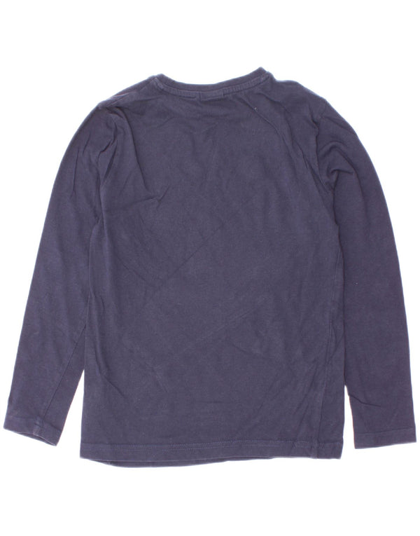 Hugo Boss Boys Graphic Top Μακρυμάνικο 7-8 ετών Navy Blue Cotton