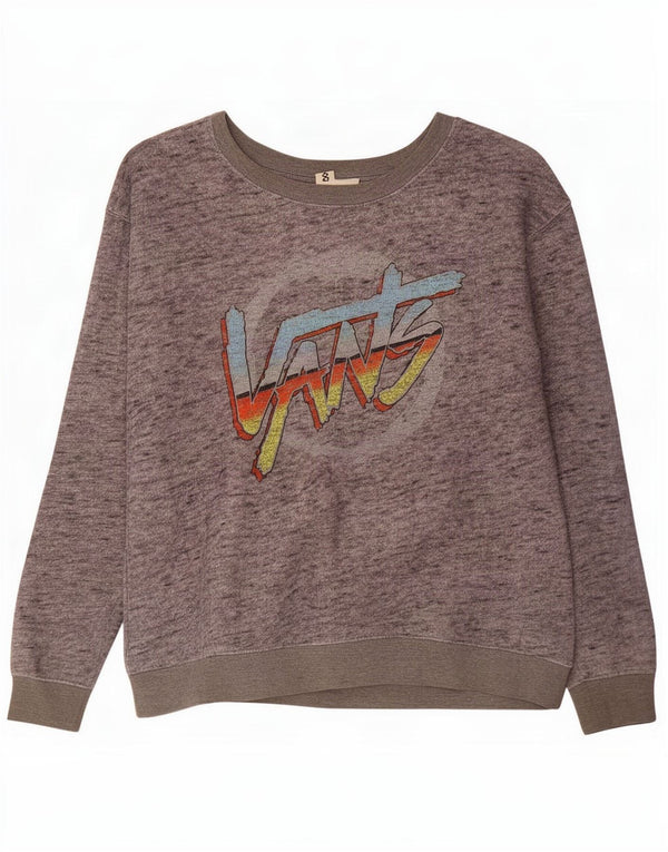 Vans Γυναικεία γραφική φούτερ Jumper UK 14 Βαμβακερό μεσαίο γκρι