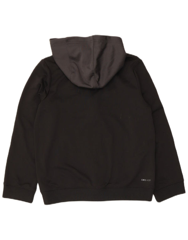 Πουλόβερ Nike Boys Dri Fit Zip Hoodie 12-13 Years Large Black Colourblock