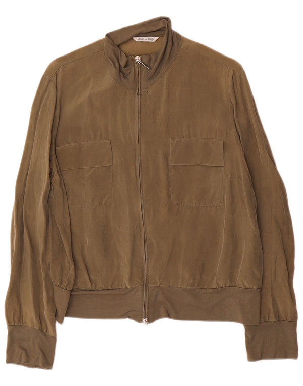 Vintage Γυναικείο Bomber Jacket UK 12 Medium Khaki