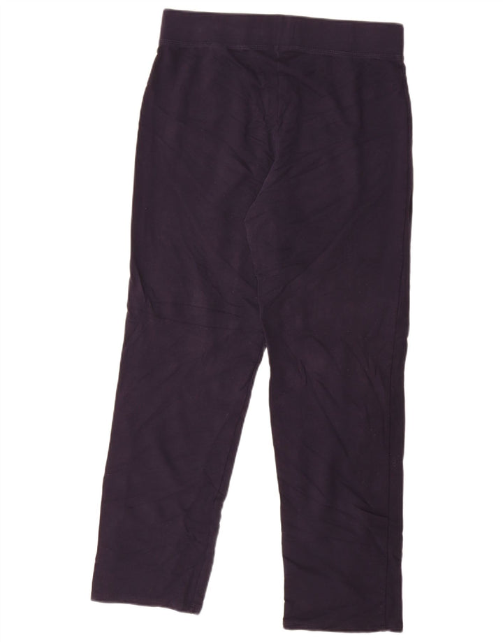 Marks & Spencer Γυναικεία φόρμα παντελόνια UK 12 Medium Navy Blue Cotton