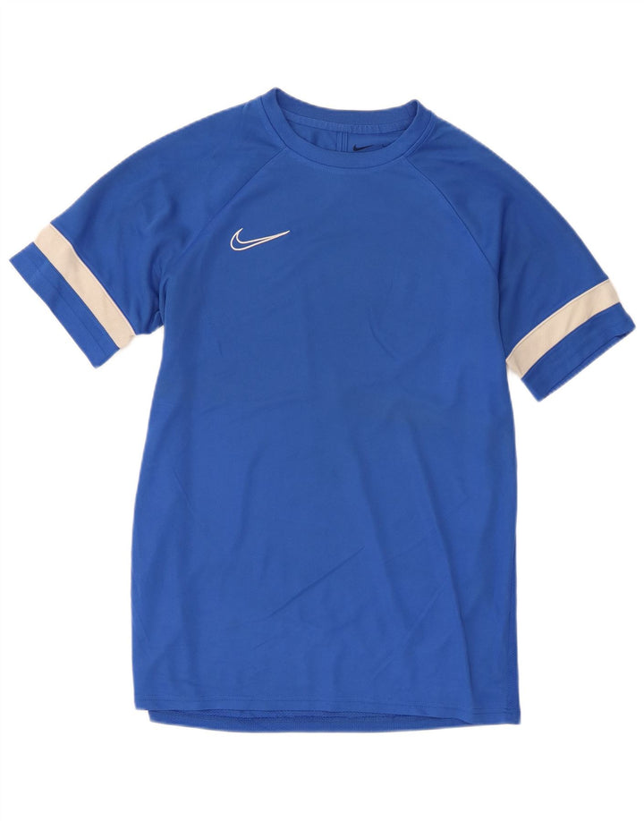 Ανδρικό T-Shirt Nike Dri Fit Top Large Blue Colorblock Πολυεστέρας