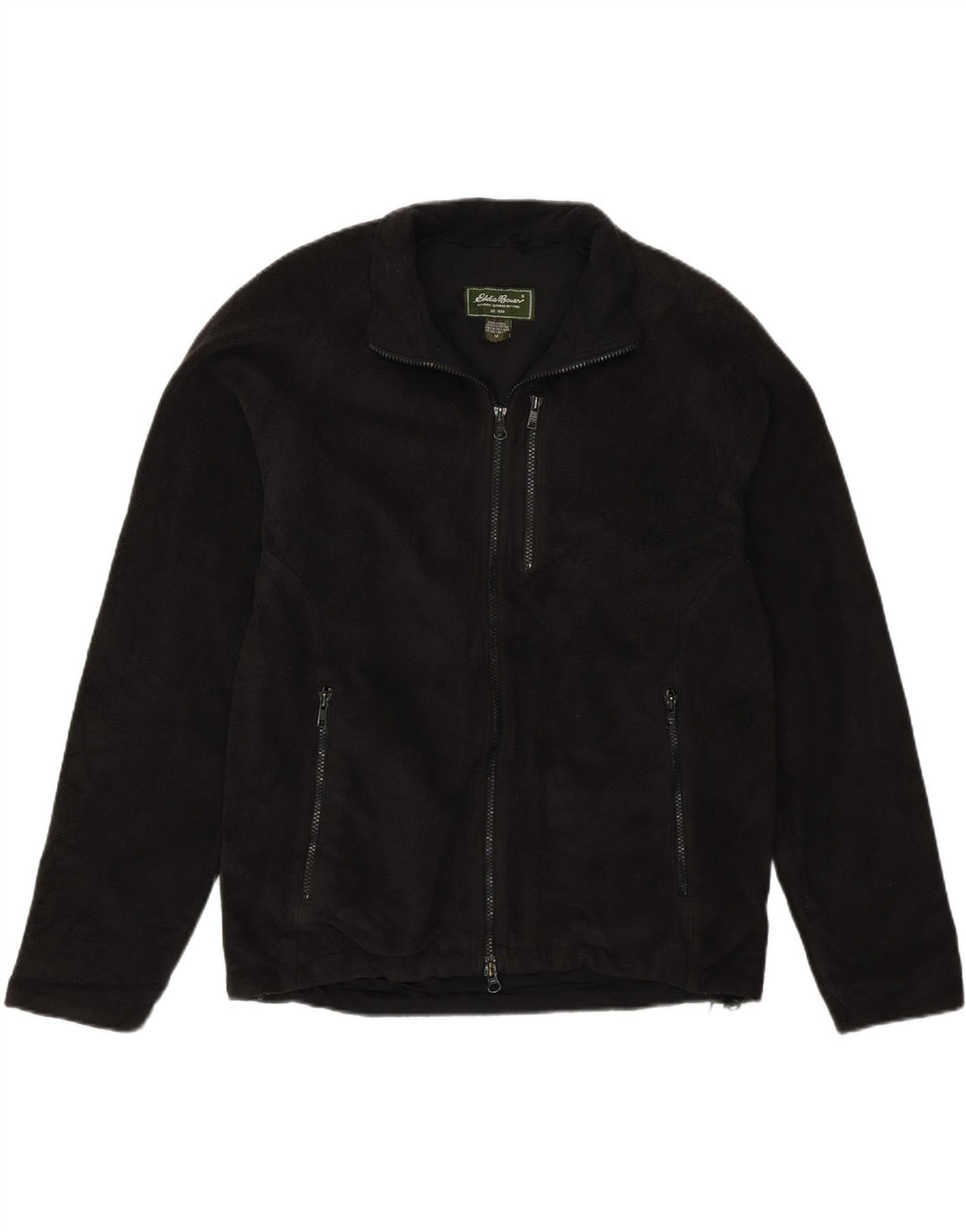 Eddie Bauer Ανδρικό Fleece Jacket UK 38 Medium Black Polyester