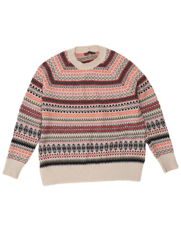 Marks & Spencer Womens Crew Neck Jumper Sweater UK 14 Medium Multicoloured