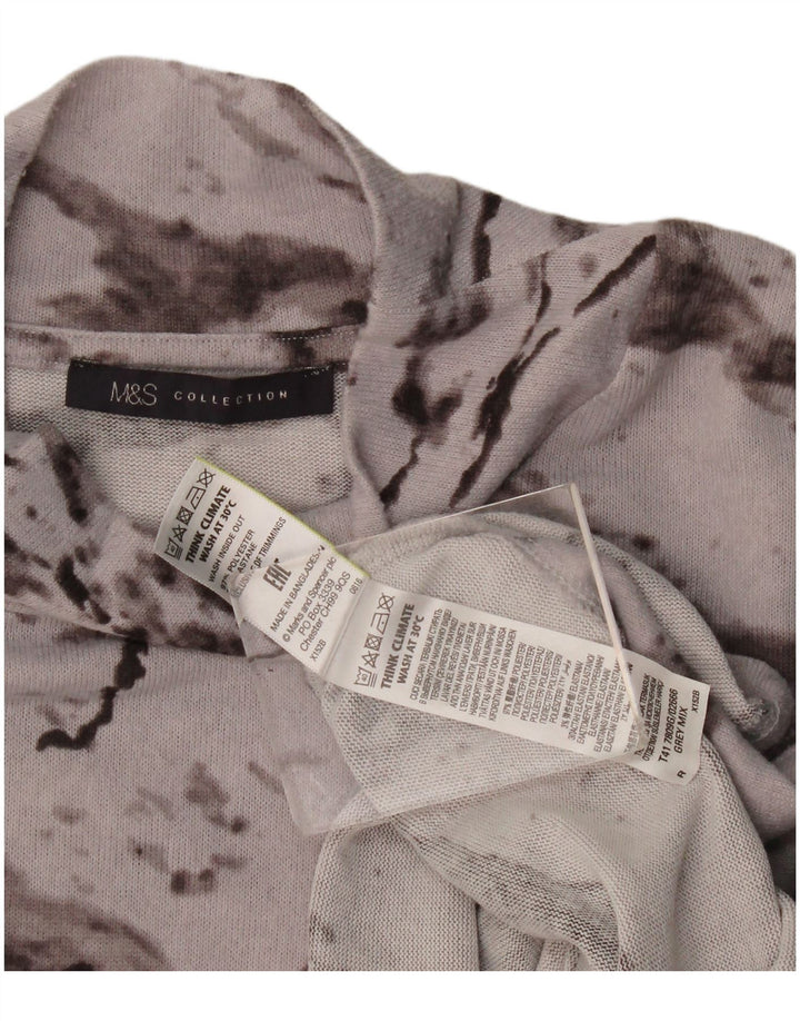 Marks & Spencer Γυναικεία υπερμεγέθη μανίκια 3/4 UK 14 μεγάλη γκρι βαφή για γραβάτα