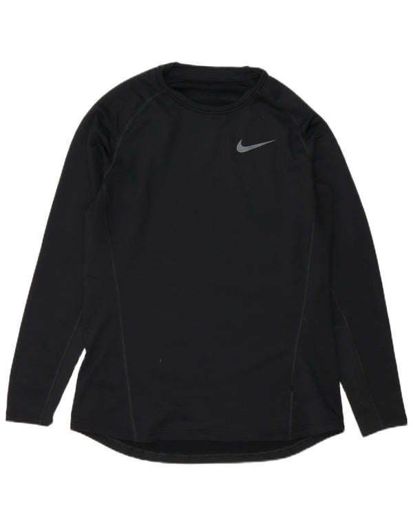 Ανδρικό τοπ Nike Dri Fit Μακρυμάνικο μεγάλο μαύρο πολυεστέρα