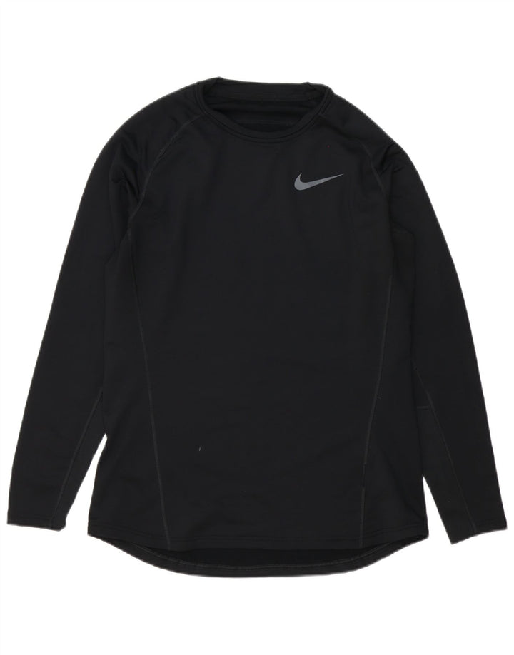 Ανδρικό τοπ Nike Dri Fit Μακρυμάνικο μεγάλο μαύρο πολυεστέρα