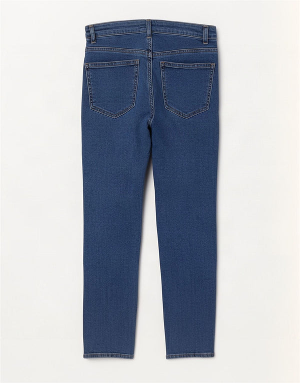 MINT VELVET Γυναικείο ίσιο τζιν UK 10 Small W27 L26 Blue Cotton
