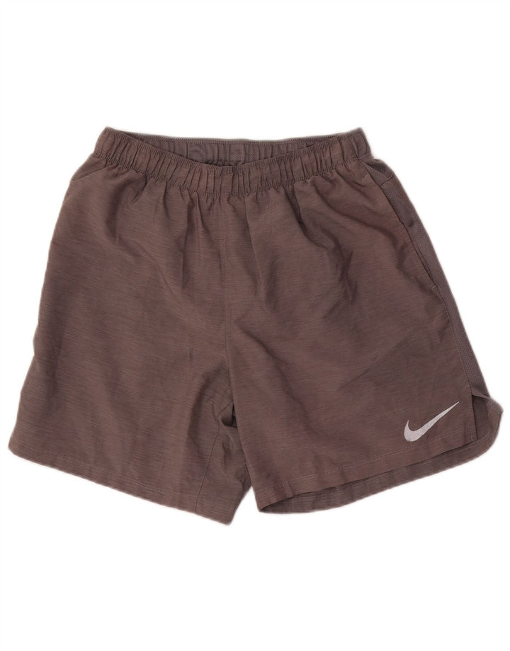 Ανδρικό αθλητικό σορτς Nike Dri Fit από μεσαίο γκρι πολυεστέρα