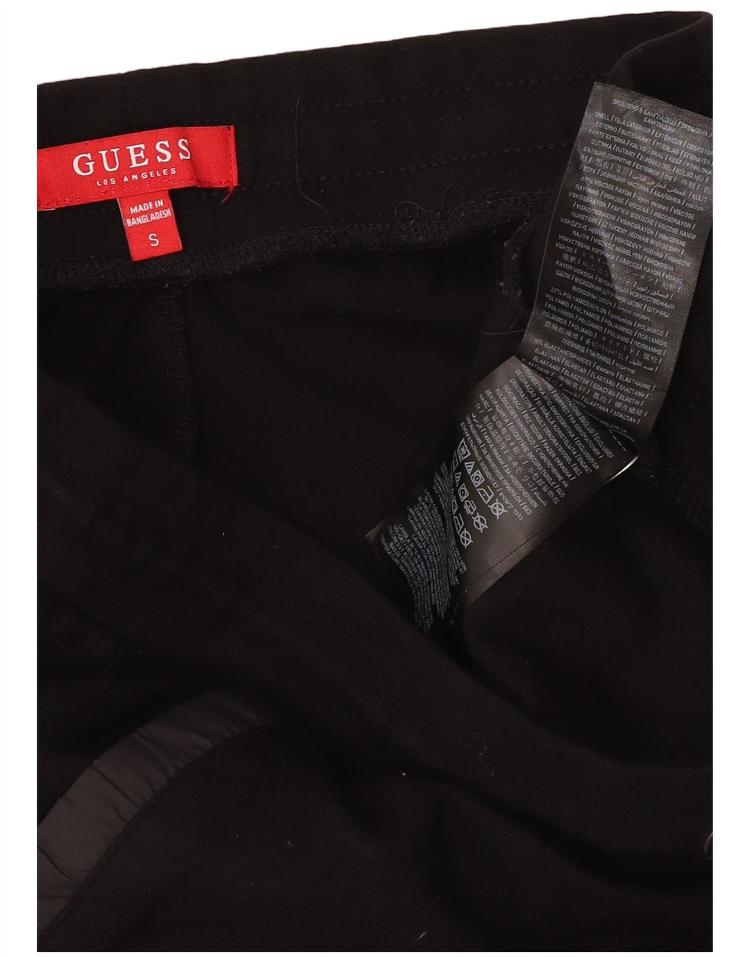 Ανδρική φόρμα Guess Παντελόνι Joggers Μικρή Μαύρη Βισκόζη