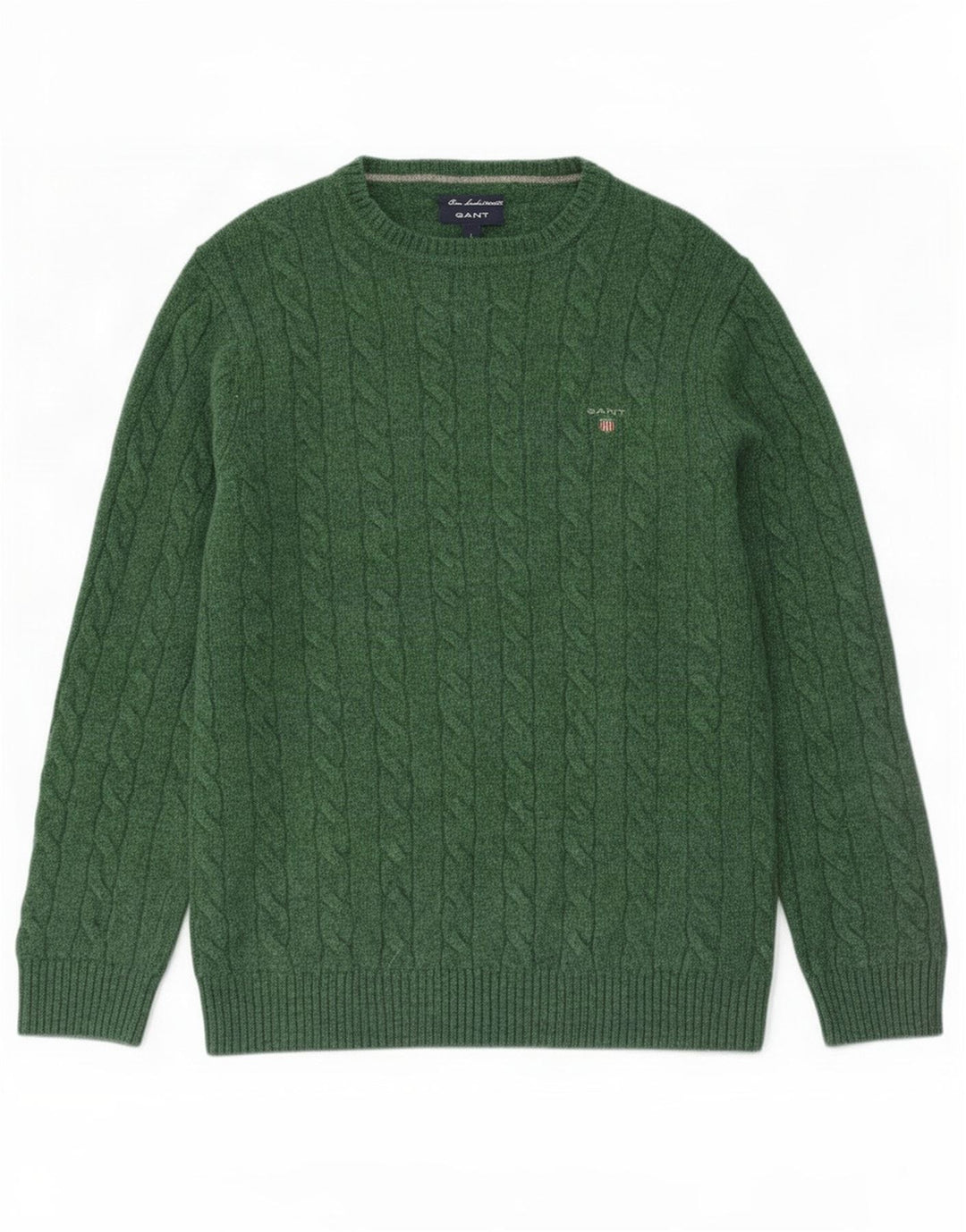 Ανδρικό πουλόβερ Gant Boat Neck Jumper Large Green Lambswool