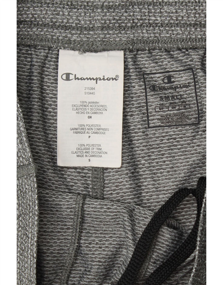 CHAMPION Womens Graphic Sport Shorts UK 10 Small  Grey Polyester Vintage Champion and Second-Hand Champion from Messina Hembry 