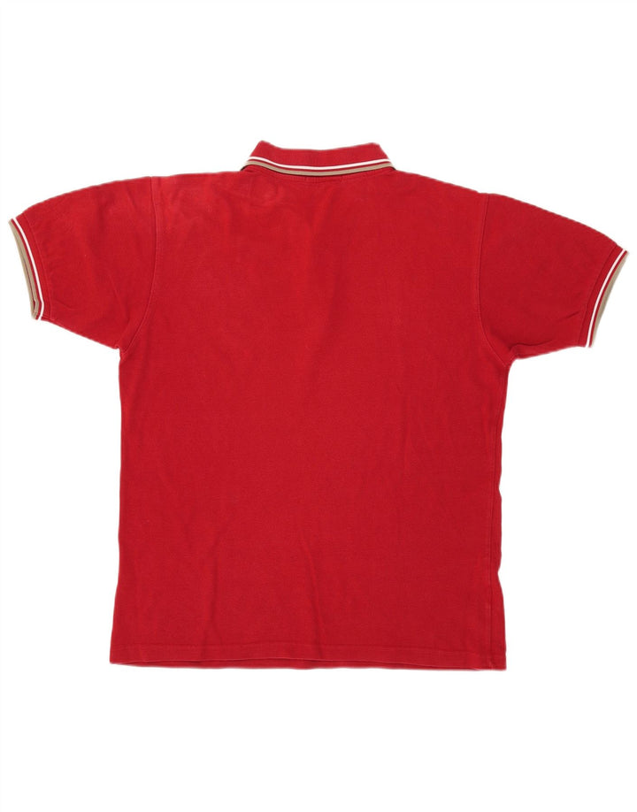 Fred Perry Ανδρικό Πόλο Μπλουζάκι Μεσαίο κόκκινο βαμβακερό