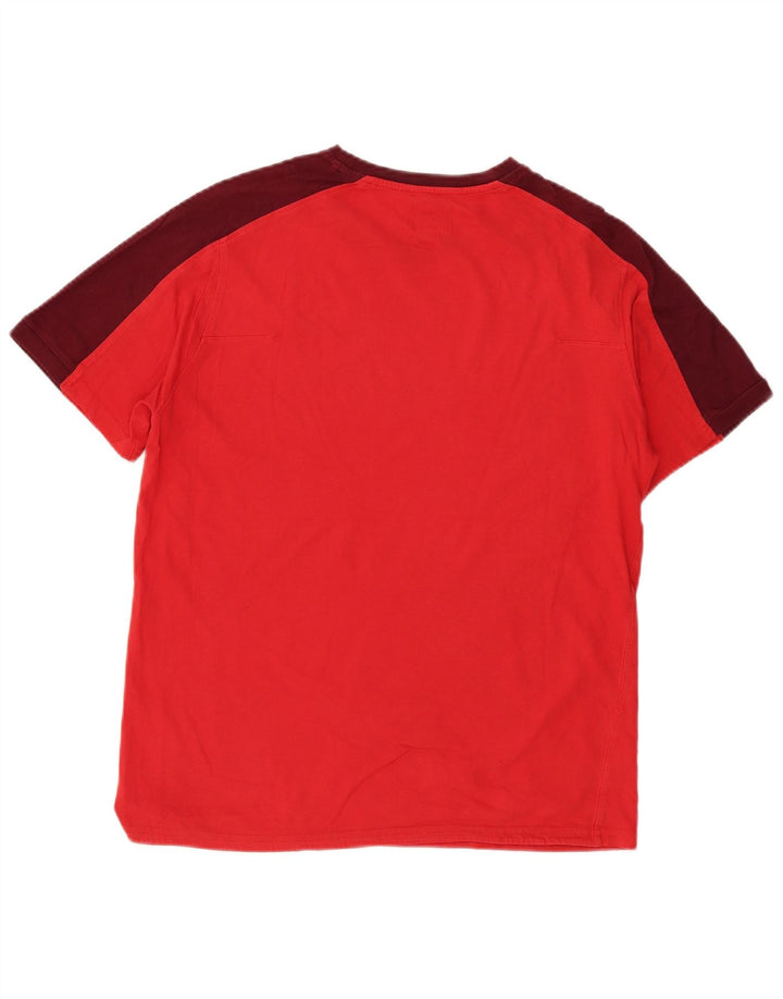 Ανδρικό T-Shirt Umbro Top Large Red Colourblock