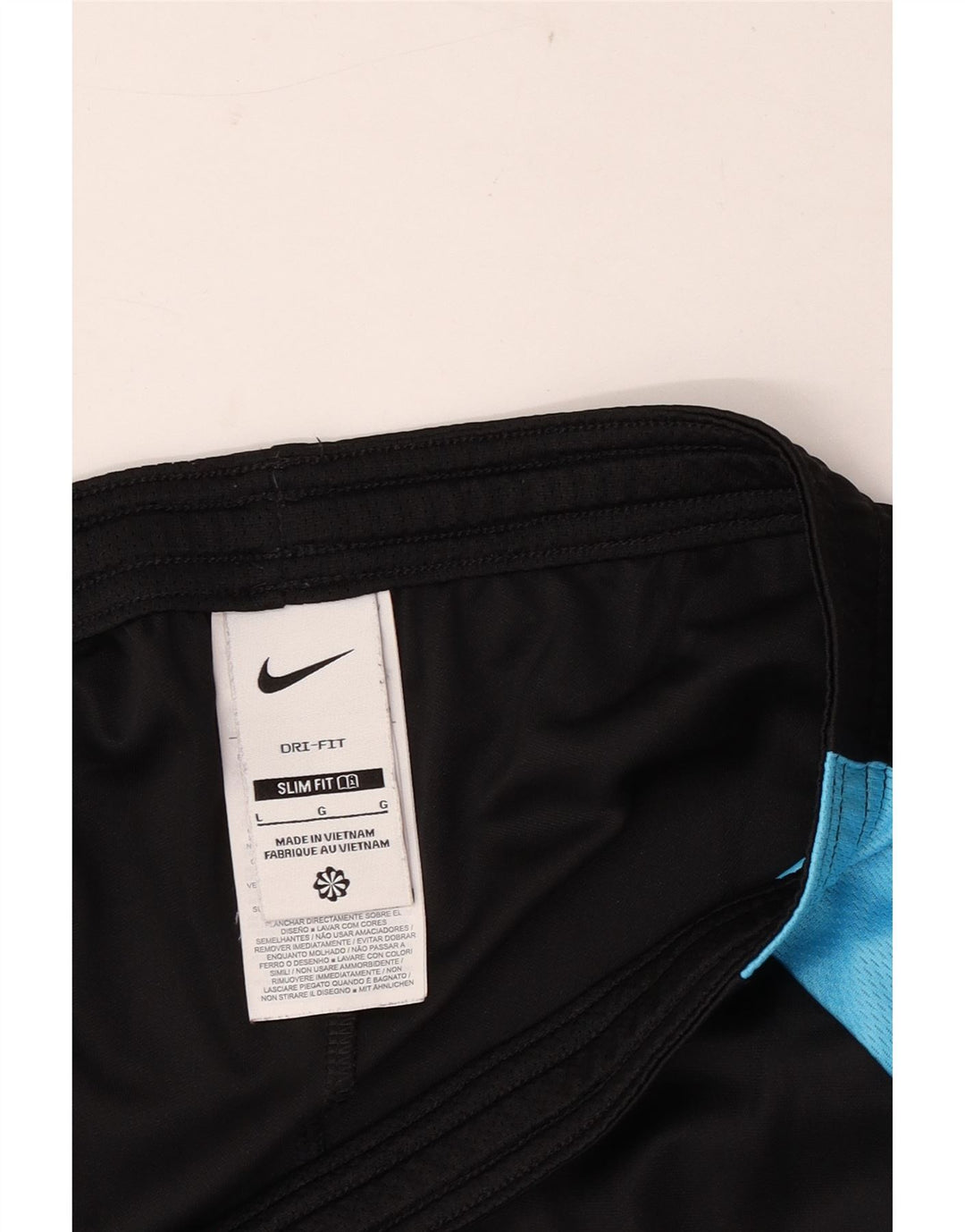 Ανδρικό Nike Dri Fit Slim αθλητικό σορτς με μεγάλο μαύρο χρώμα πολυεστέρα