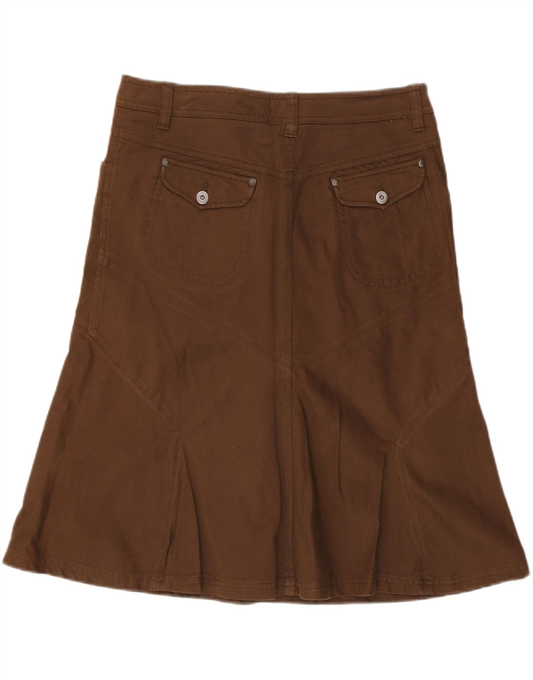 Marlboro Classics Γυναικεία φούστα σε γραμμή A EU 48 XL W36 Καφέ βαμβακερή Classic