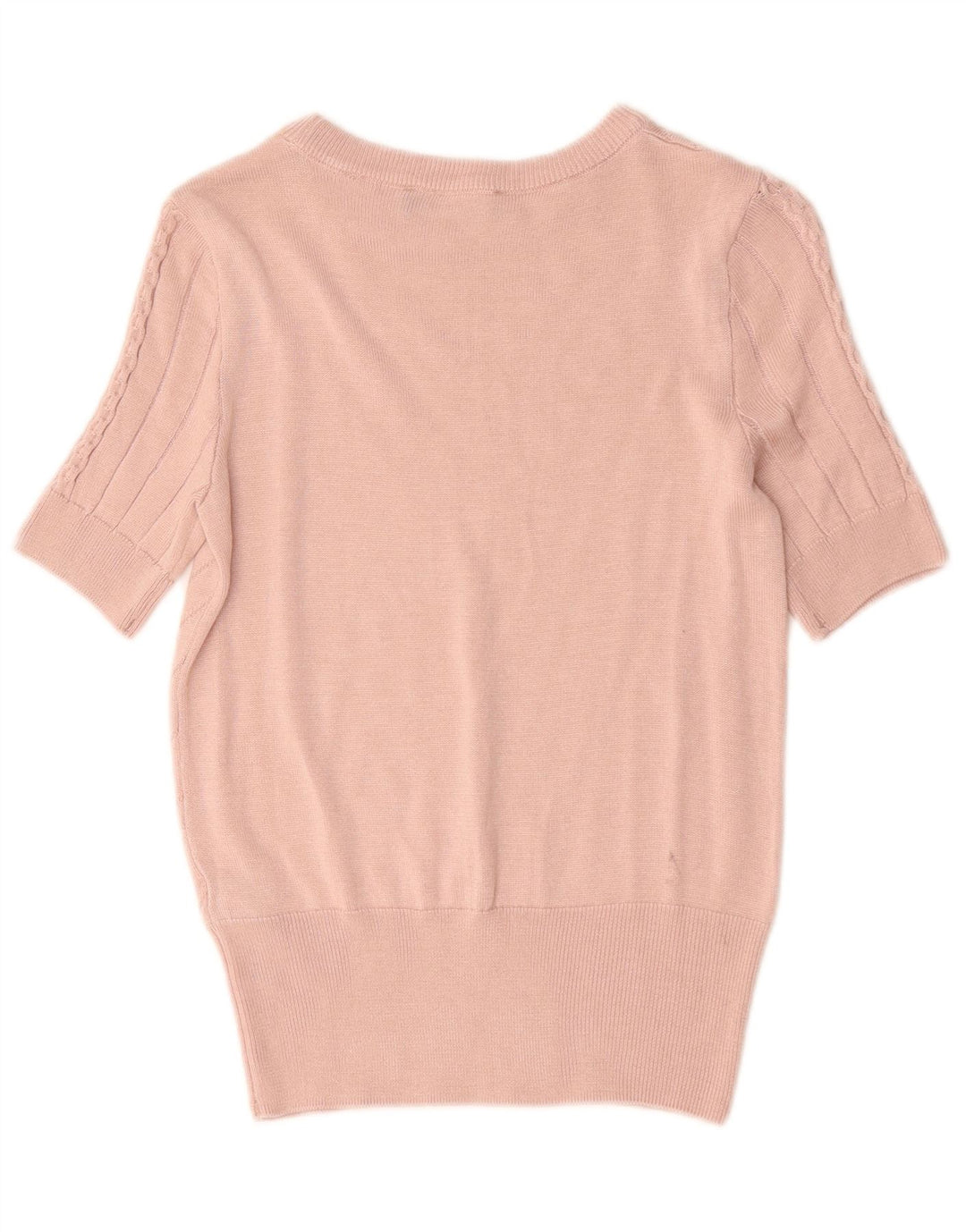 Marks & Spencer Γυναικείο πουλόβερ με λαιμόκοψη UK 8 Small Pink