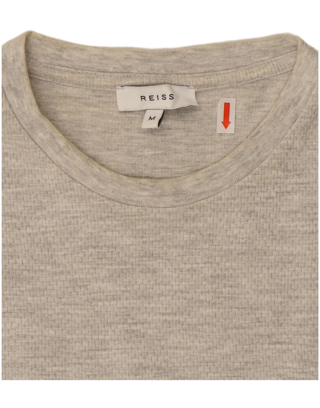 Ανδρικό T-Shirt Reiss Top Βαμβακερό μεσαίο γκρι