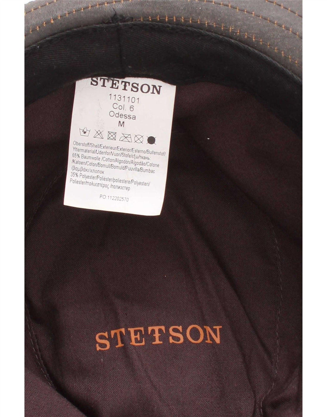 Stetson Ανδρικό Κερωμένο Βαμβακερό Καπέλο Fedora Μεσαίο Καφέ Βαμβάκι