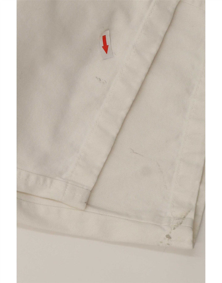 Zara Γυναικείο ίσιο παντελόνι Cargo EU 42 Large W32 L32 Λευκό