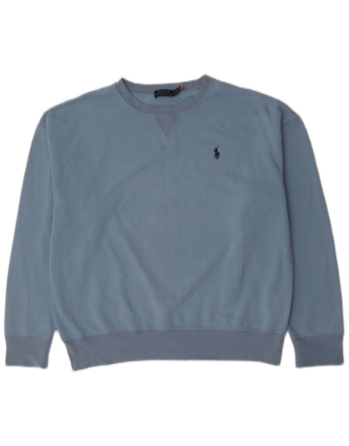 Polo Ralph Lauren Γυναικείο φούτερ μεγάλου μεγέθους Jumper UK 16 Large Blue