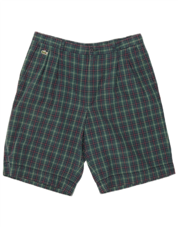 Lacoste Ανδρικό σορτς Chino με καρφίτσα μεγέθους 42 Medium W31 Πράσινο βαμβάκι