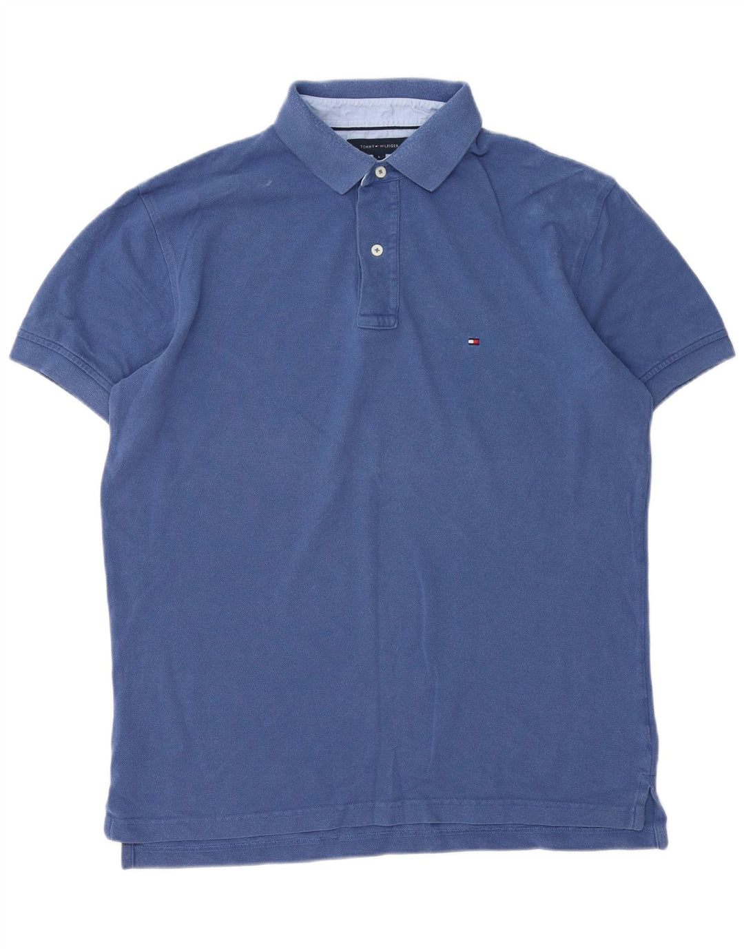 Tommy Hilfiger Ανδρικό Πόλο Μπλουζάκι μεγάλο μπλε βαμβακερό