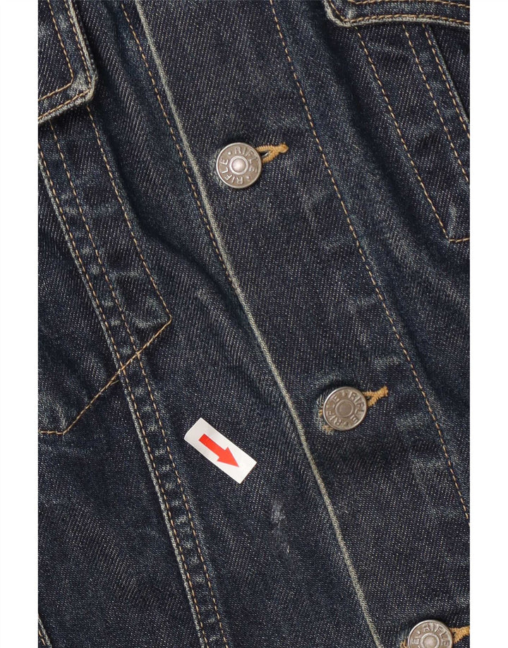 Rifle Γυναικείο Τζιν Μπουφάν UK 14 Medium Navy Blue βαμβακερό
