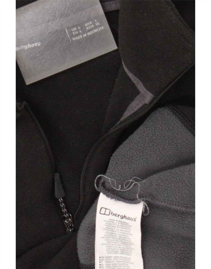 Ανδρικό φερμουάρ Berghaus Fleece Jumper με μεγάλο μαύρο χρώμα πολυεστέρα