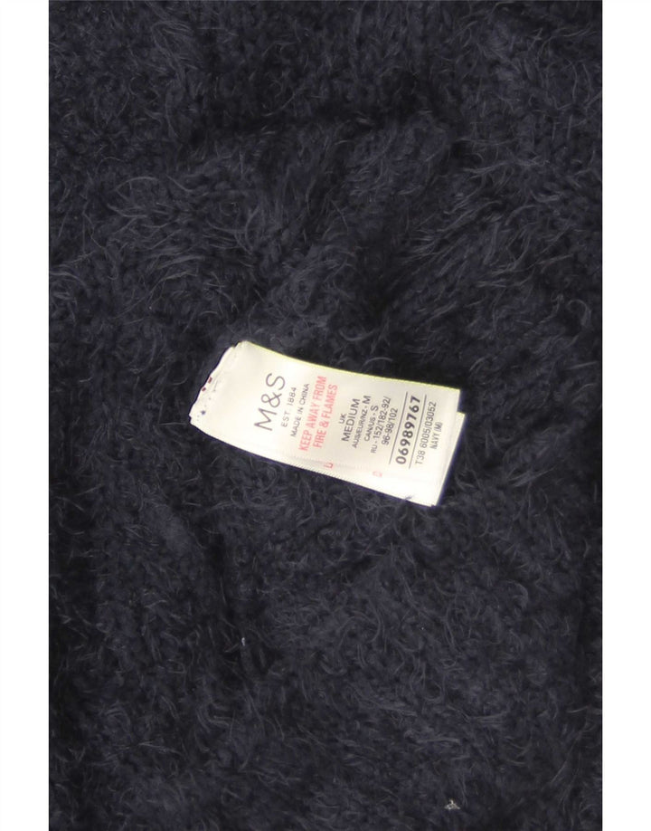 Marks & Spencer Γυναικείο πουλόβερ UK 14 Medium Navy Blue Polyester