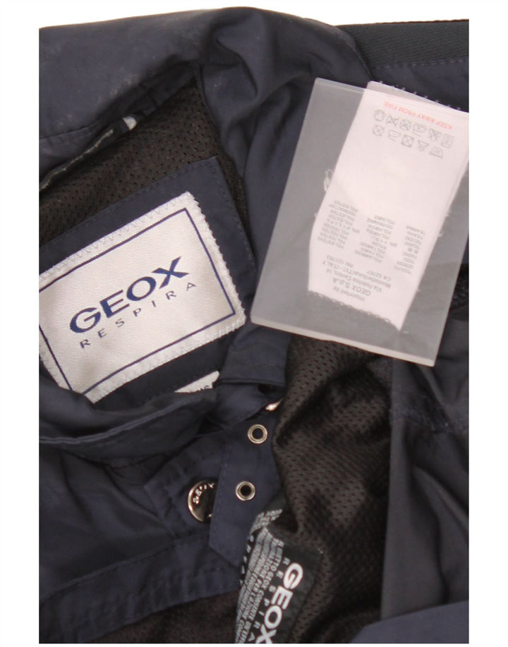 GEOX RESPIRA Ανδρικό Utility Jacket UK 36 Small Navy Blue Polyamide