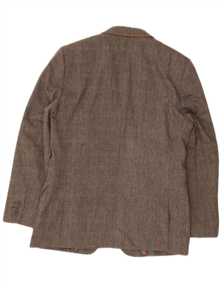 Ted Baker Ανδρικό μπουφάν blazer UK 40 Large Brown Ψαροκόκαλο