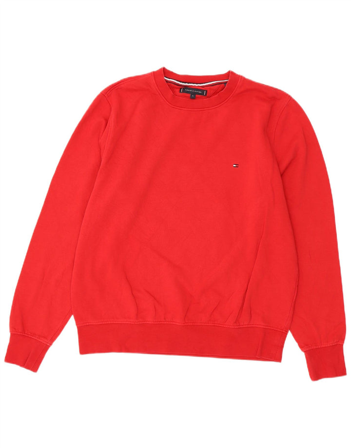 TOMMY HILFIGER Ανδρικό Φούτερ Jumper XL Κόκκινο βαμβακερό