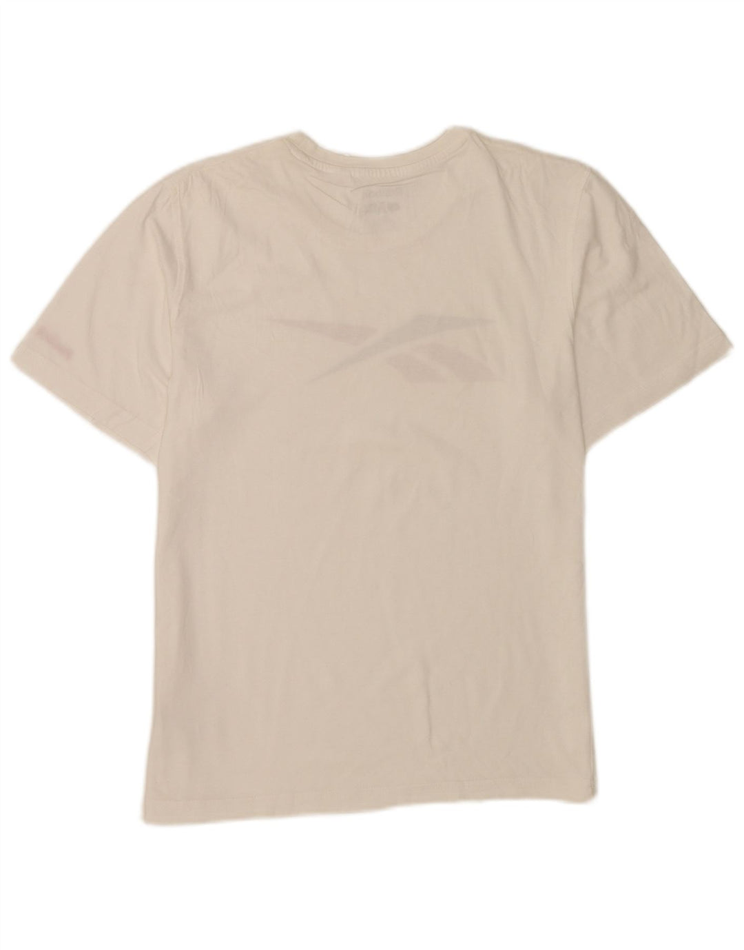 Ανδρικό γραφικό T-Shirt Reebok Top από μεσαίο λευκό βαμβακερό