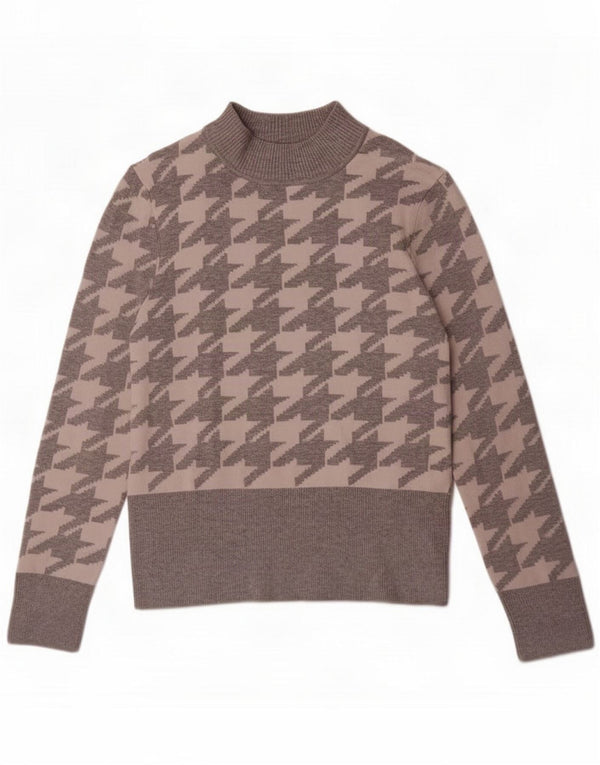 Marks & Spencer Womens Turtle Neck Jumper Sweater UK 14 Large Grey