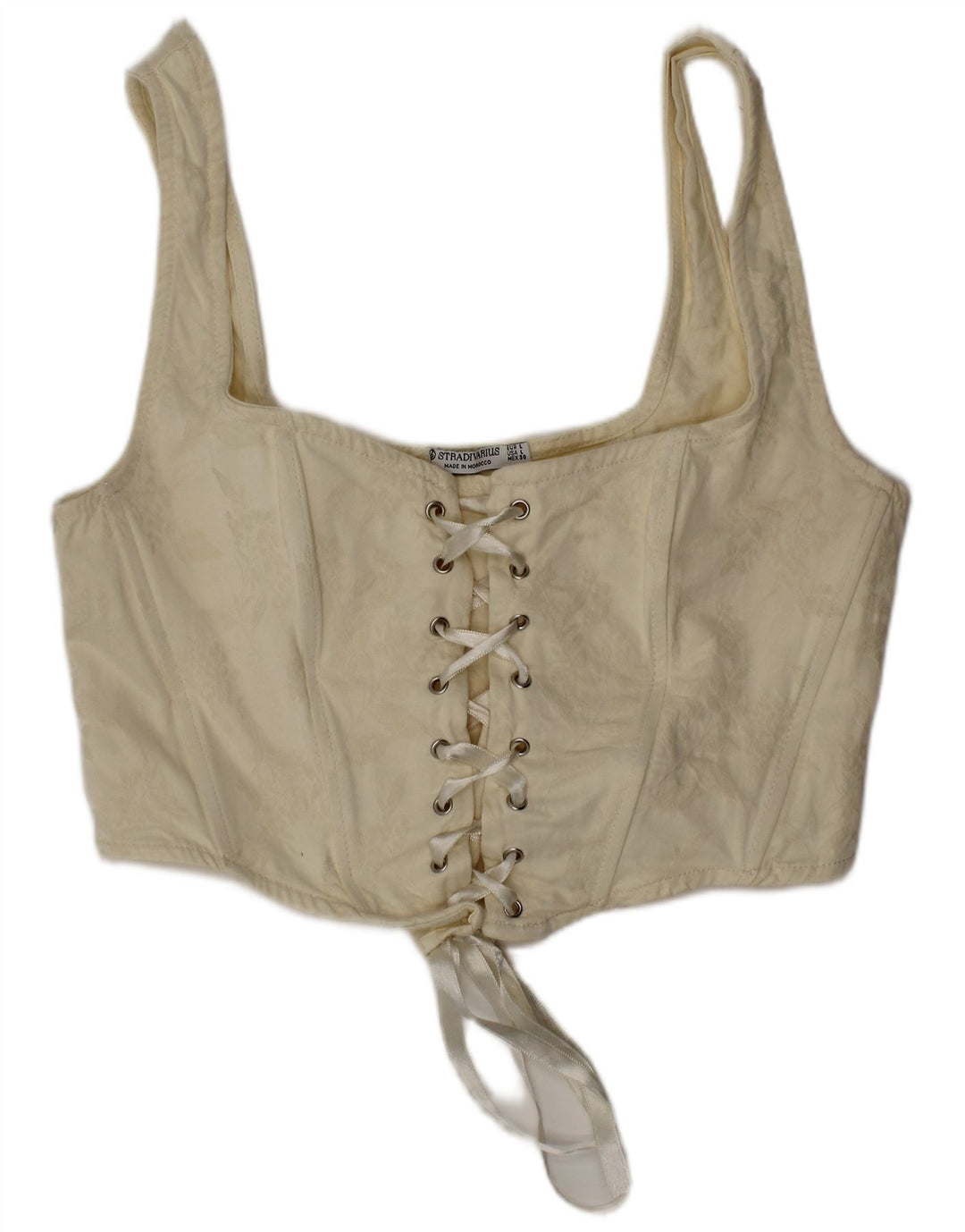 Stradivarius Γυναικείο Κορσέ Κορσέ τοπ Large Off White