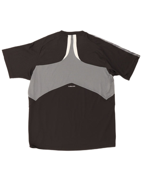 Ανδρικό T-Shirt Adidas Climacool Top Large Black Colourblock
