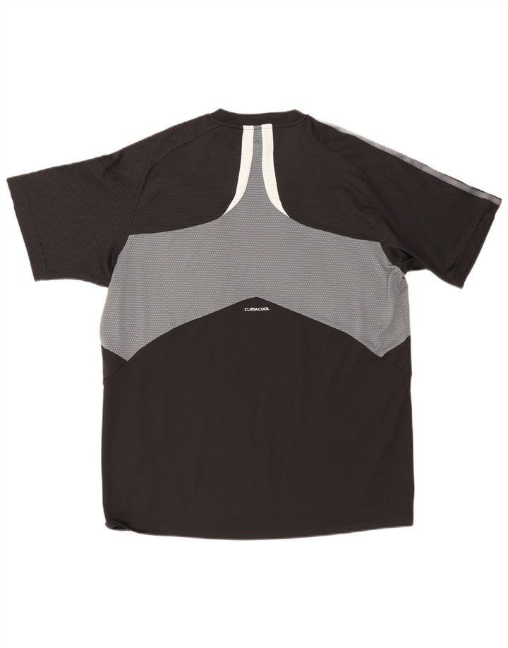 Ανδρικό T-Shirt Adidas Climacool Top Large Black Colourblock