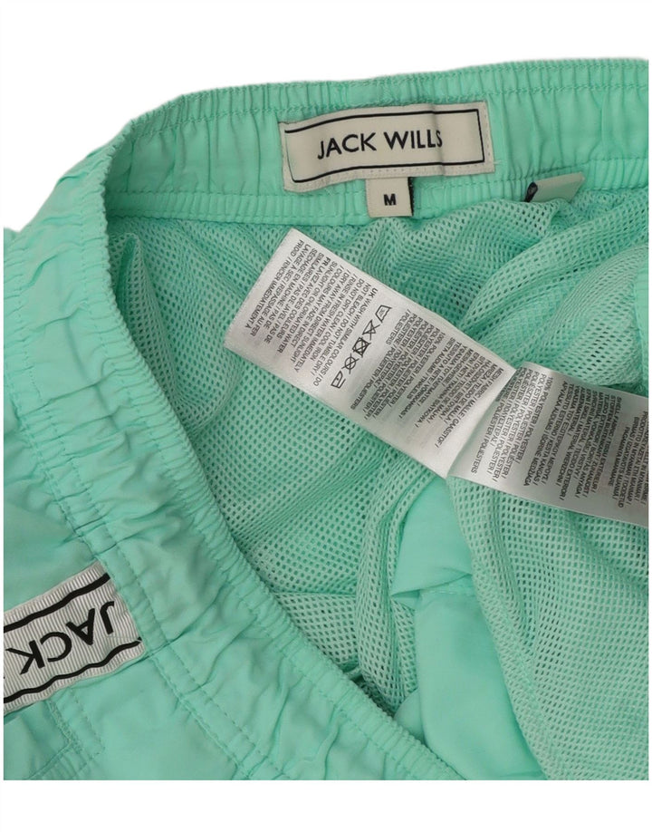 Ανδρικό γραφικό σορτς κολύμβησης Jack Wills με μεσαίο τιρκουάζ χρώμα