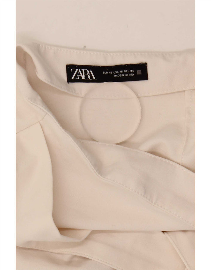 Zara Γυναικείο Skort XS W24 Λευκός Πολυεστέρας