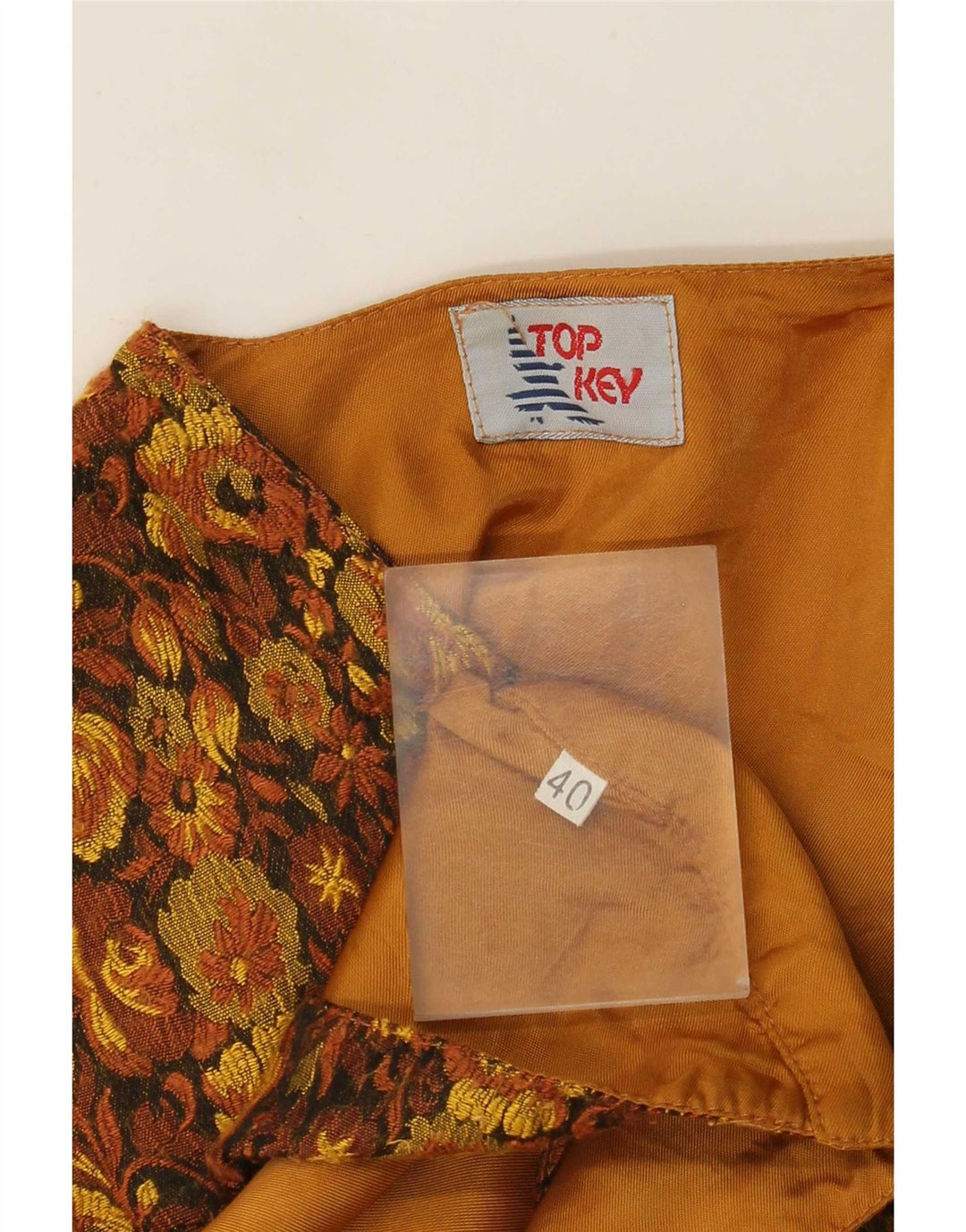 Vintage Γυναικείο Γιλέκο IT 40 Μικρό Καφέ Floral