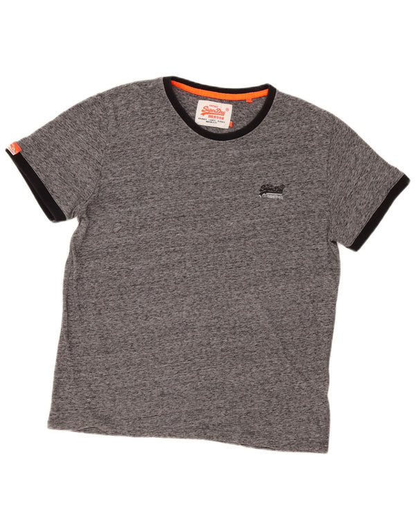 Superdry Ανδρικό T-Shirt Top 2XL Γκρι βαμβακερό
