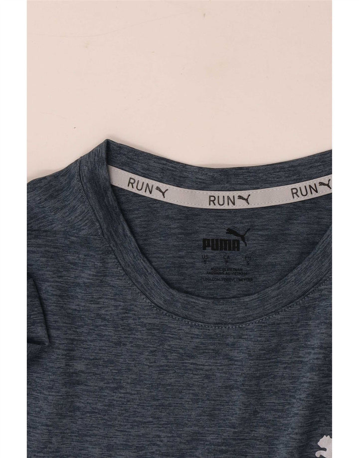 Ανδρικό T-Shirt Puma Top Small Navy Blue Flecked