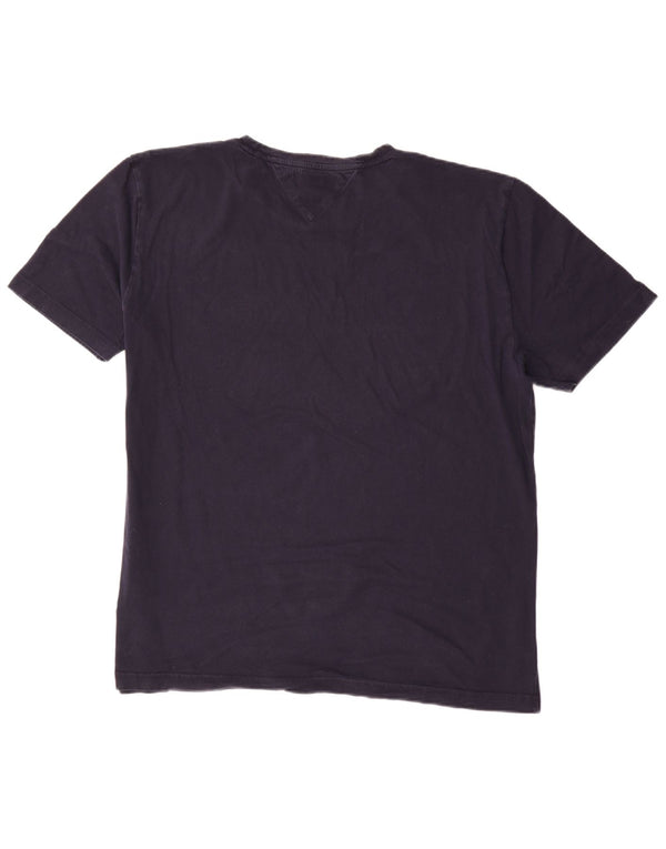 Tommy Hilfiger Ανδρικό T-Shirt με κανονική εφαρμογή γραφικό τοπ 3XL Navy Blue από βαμβάκι