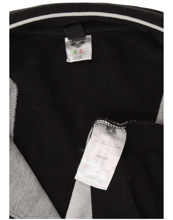 Ανδρική φόρμα Arena Top Jacket 2XL Μαύρο Colourblock Βαμβακερό